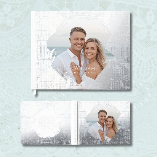 Beach Wedding Foil Gästebuch Elegante Gästebuch