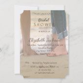 Beach Wedding, Foots Brautparty Einladung (Vorderseite)