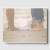 Beach Wedding Foots Gästebuch (Rückseite)