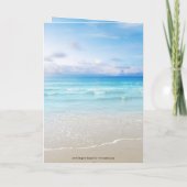 Beach Wedding Foto Danke Karte (Rückseite)