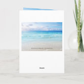 Beach Wedding Foto Danke Karte (Rückseite)