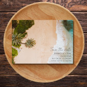 Beach Wedding Foto Save The Date