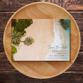 Beach Wedding Foto Save The Date