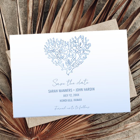 Beach Wedding Foto Save the Date