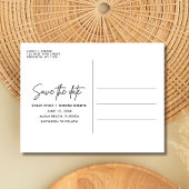 Beach Wedding Foto Save the Date Ankündigungspostkarte