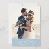 Beach Wedding Foto Vielen Dank Karten (Vorderseite)