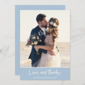 Beach Wedding Foto Vielen Dank Karten (Vorne/Hinten)