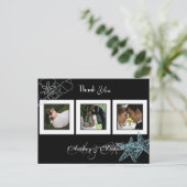 Beach Wedding Fotos Vielen Dank Postkarten (Stehend Vorderseite)