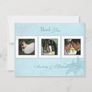 Beach Wedding Fotos Vielen Dank Postkarten