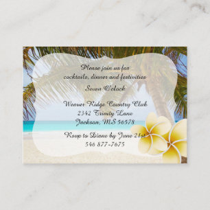 Beach Wedding für Mr. & Mrs.   Personalisieren Begleitkarte