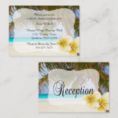 Beach Wedding für Mr. & Mrs. | Personalisieren Begleitkarte (Vorne/Hinten)