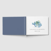 Beach Wedding Gästebuch Wasserfarbe Oktopus (Voll)