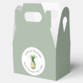 Beach Wedding Gefallen Boxen Wasserfarben Ananas Geschenkschachtel (Geöffnet)