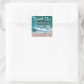 Beach Wedding Gefallen Vielen Dank Sticker (Tasche)