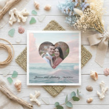 Beach Wedding Heart Foto