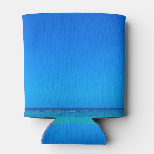 Beach Wedding Hearts in Sand Willkommen Dosenkühler (Rückseite)