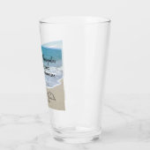 Beach Wedding Hearts in the Sand Elegant Glas (Links)