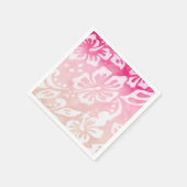 Beach Wedding Hibiskus Blume Luau Party Liebe Serviette (Ecke)