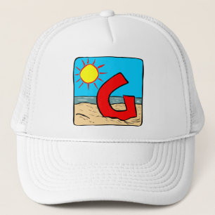 Beach Wedding Ideas Letter G Truckerkappe