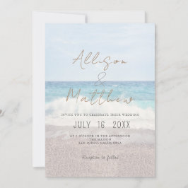 Beach Wedding Invitation Seaside/Oceanside Wedding Einladung