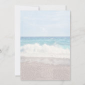 Beach Wedding Invitation Seaside/Oceanside Wedding Einladung (Rückseite)