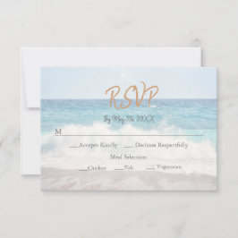 Beach Wedding Invitation Seaside/Oceanside Wedding RSVP Karte