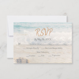 Beach Wedding Invitation Seaside/Oceanside Wedding RSVP Karte