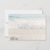 Beach Wedding Invitation Seaside/Oceanside Wedding RSVP Karte (Rückseite)