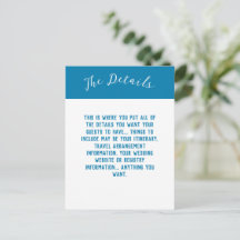 Beach Wedding Isle im Sun Menu Enclosure Card