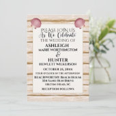 Beach Wedding / Jedes Anlasses Einladung Version 2 (Stehend Vorderseite)