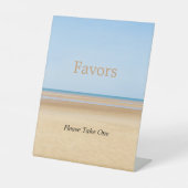 Beach Wedding Lieblings Pedestal Sign Sockelschild (Vorderseite)