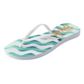 Beach Wedding Marine Bride Summer Flip Flops Badesandalen (Schrägansicht)