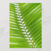 Beach Wedding Mojito Wine Grapes Palm Offenes Bar Menükarte (Rückseite)