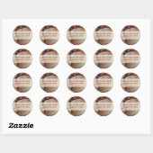 Beach Wedding Multicfarbred Seashell Stickers (Blatt)