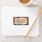 Beach Wedding Multicolored Seashell Address Label Adressaufkleber (Insitu)