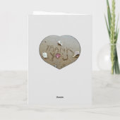 Beach Wedding Muscheln Herzlichen Dank Feiertagskarte (Rückseite)