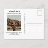 Beach Wedding Ocean Foto Save the Date Postkarte (Rückseite)