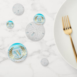 Beach Wedding oder Event Table Confetti Konfetti