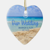 Beach Wedding Ornament Gastgeschenk (Rechts)