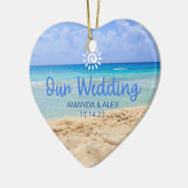 Beach Wedding Ornament Gastgeschenk (Links)