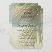 Beach Wedding Palm Blätter Brautparty Einladung (Vorne/Hinten)