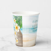 Beach Wedding Paper Cup Pappbecher (Rechts)