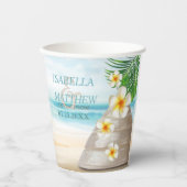 Beach Wedding Paper Cup Pappbecher (Vorderseite)