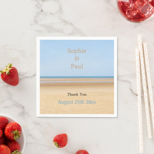 Beach Wedding Paper Napkins Serviette (Beispiel)