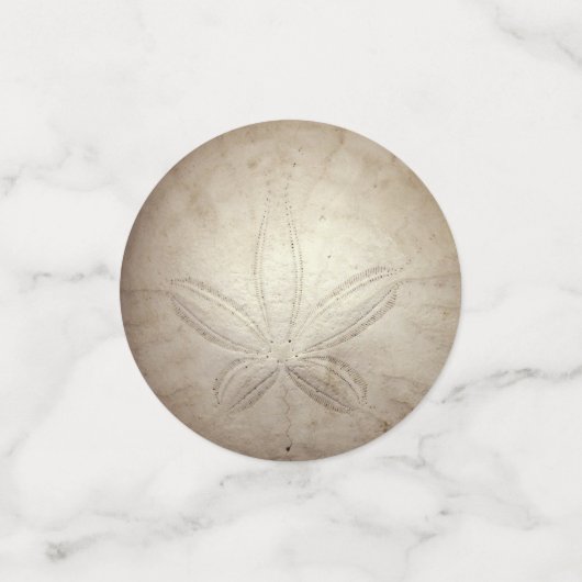 Beach Wedding Party Sand Dollar Table Confetti Konfetti (Klein Vorderseite)