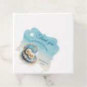 Beach Wedding Pearls Muschel Elegantes Ocean Thema Geschenkanhänger (Beispiel)