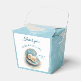 Beach Wedding Pearls Muschel Elegantes Ocean Thema Geschenkschachtel