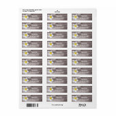 Beach Wedding Plumeria Blume Rücksendeadresse (Vorne)