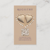 Beach Wedding Registry und Honeymoon Fund Visitenkarte (Vorderseite)