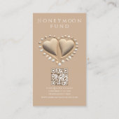 Beach Wedding Registry und Honeymoon Fund Visitenkarte (Rückseite)